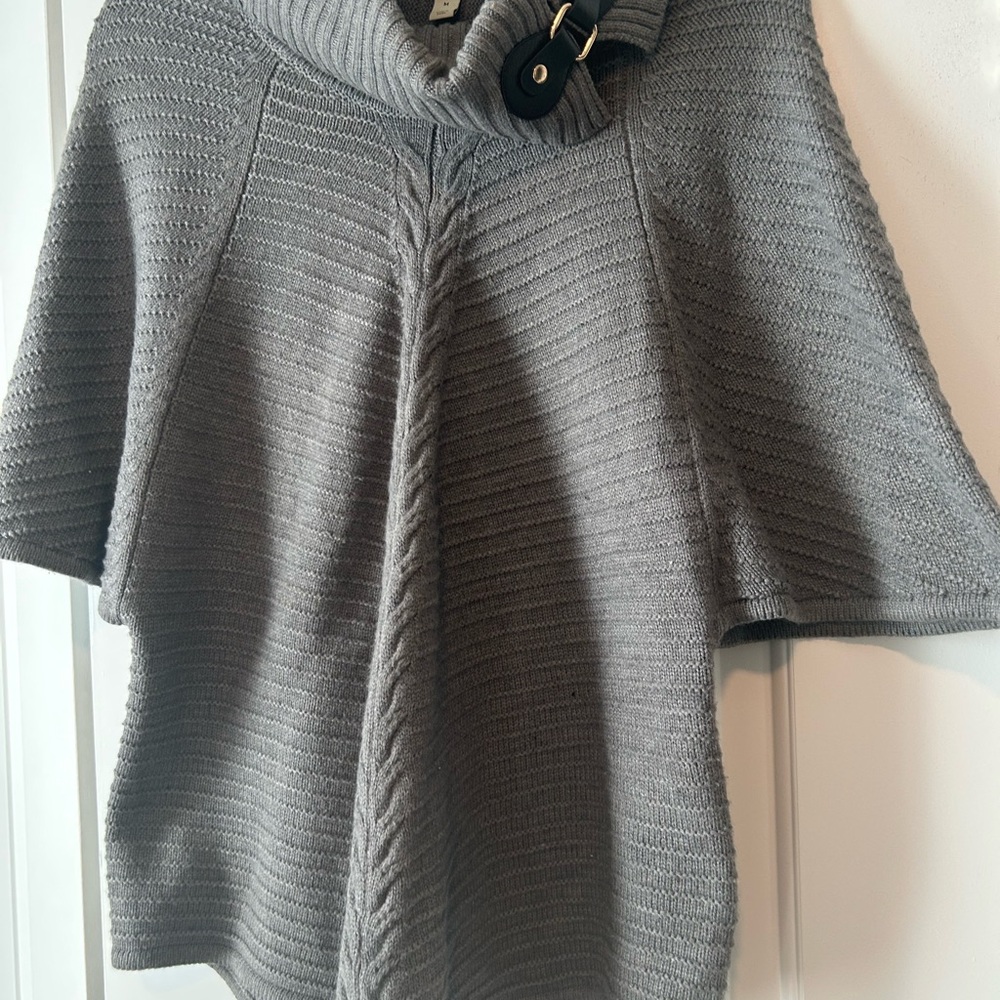 Gray Cowl Neck Sweater